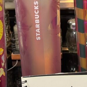 Starbucks Blush Pink Floral Tumbler